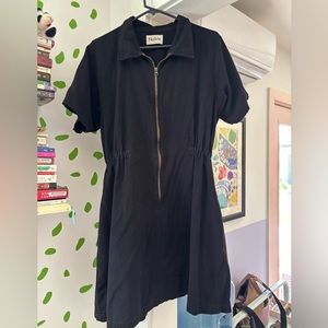 Noble Black Utility Dress